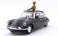 1/43 VOITURE MINIATURE DE COLLECTION PRESIDENTIELLE Citroen DS 19 Général de Gaulle-1960-RIO4114-2P