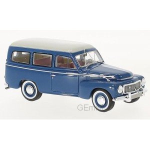 1/43 VEHICULE MINIATURE DE COLLECTION UTILITAIRE Volvo PV 445 Duett bleu/blanc-1956-NEO45723