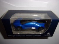 1/64 3-INCHES VOITURE MINIATURE DE COLLECTION  PEUGEOT VISION GT 2015 BLEU NOREV312017