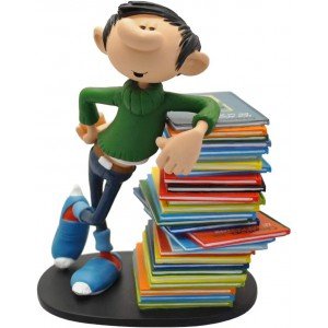                                                                                                                                                                   FIGURINE COLLECTOR MINIATURE DE COLLECTION Gaston pile d'albums-PLASTOY107518