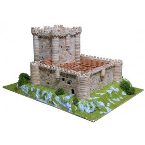 KITS A MONTER Chateau de Fuensaldana (Espagne) - Ech 1/150 - 3000 pcs - 27 x 35 x 18,5 cm - Dif 6,5/10-AEDES1003