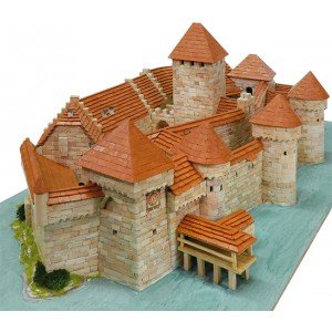 KITS A MONTER Chateau de Chillon (Suisse) - Ech 1/190 - 8900 pcs - 68 x 34 x 21,5 cm - Dif 7/10-AEDES1012