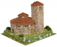 KITS A MONTER Eglise La Vera Cruz (Segovia - Espagne) - Ech 1/150 - 2700 pcs - 25 x 25 x 21,5 cm - Dif 6,5/10-AEDES1105