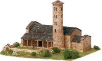 KITS A MONTER Eglise Santa Coloma (Andorre) - Ech 1/150 - 3400 pcs - 35 x 28 x 24 cm - Dif 7/10-AEDES1108
