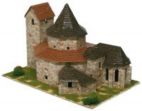 KITS A MONTER Eglise d'Ottmarsheim (France) - Ech 1/130 - 4200 pcs - 34,5 x 23 x 23,5 cm - Dif 6,5/10-AEDES1111