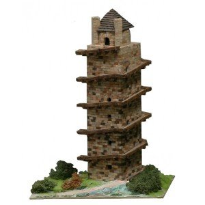 KITS A MONTER Tour d'Hercules (A Coruna - Espagne) - Ech 1/125 - 2800 pcs - 25 x 20 x 37 cm - Dif 6,5/10-AEDES1252