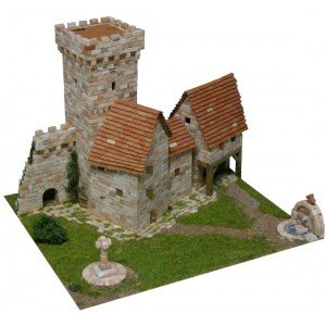 KITS A MONTER Tour médiévale - 3200 pcs - 25 x 28,5 x 22 cm - Dif 6,5/10-AEDES1256