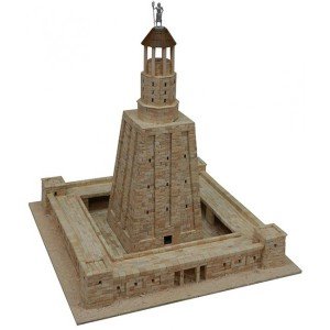 KITS A MONTER Phare d'Alexandrie (Egypte) - Ech 1/375 - 5500 pcs - 34 x 34 x 36,5 cm - Dif 7,5/10-AEDES