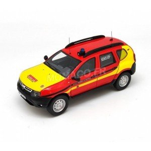 1/43 VEHICULE DE SECOURS DACIA DUSTER SECURITE CIVILE "28 - EURE-ET-LOIR - NOGENT LE ROTROU"ALARME0008