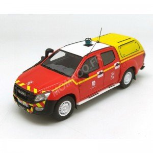 1/43 ISUZU VÉHICULES DE SECOURS POMPIERS ISUZU D-MAX SDIS 07-ALARME0028