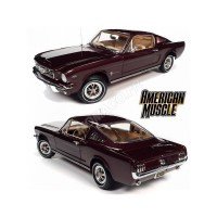1/18 FORD MUSTANG 2 + 2 1965 BORDEAUX- AMERICAN MUSCLEAMM1248