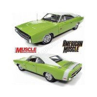 1/18 DODGE CHARGER R/T "HEMMINGS MUSCLE MACHINE" 1970 FJ5 VERT- AMERICAN MUSCLEAMM1249