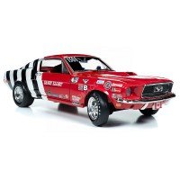 1/18 FORD MUSTANG FASTBACK 1968 "SANDY ELIOT RACING" AMERICAN MUSCLEAMMAW259