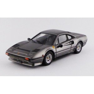 1/43 VOITURE MINIATURE DE COLLECTION Ferrari 208 GTB Turbo gris métallisé-1980-BESTMODELBES9682 