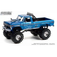 1/18 FORD F-250 MONSTER TRUCK "MIDWEST FOUR WHEEL DRIVE & PERFORMANCE CENTER" 1974 (PNEUS 48 POUCES) GREENLIGHTGREEN13605