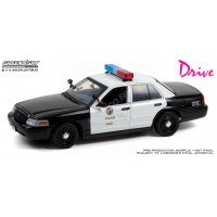 1/18 FORD CROWN VICTORIA POLICE INTERCEPTOR 2001 "DRIVE (2011) - LOS ANGELES POLICE DEPARTMENT" GREENLIGHTGREEN13610