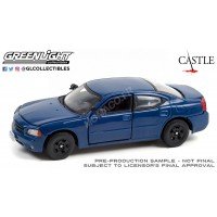 1/43 DODGE CHARGER LX 2006 " CASTLE (2009-2016) - DETECTRICE KATE BECKETT" BLEUE- GREENLIGHTGREEN86604
