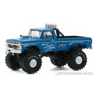 1/43 FORD F-250 MONSTER TRUCK "MIDWEST FOUR WHEEL DRIVE & PERF. CENTER" 1974 (PNEUS 48 POUCES) GREENLIGHTGREEN88031