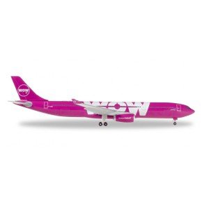 1/500 AVION MINIATURE DE COLLECTION Airbus A330 -300 Wow Air TF-WOW 12.7cm-HERPAHER530743