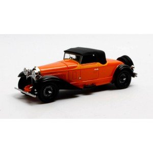 1/43 BUGATTI TYPE 46 CABRIOLET FERME DE VILLARS 46360 ORANGE 1930-MATRIX50205-062