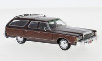 1/43 CHRYSLER TOWN & COUNTRY ROUGE MÉTAL-OPTIQUE BOIS-1976-NEO44796  
