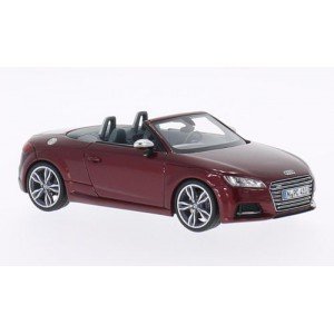 1/43 AUDI TT S VOITURE MINIATURE DE COLLECTION Audi TT S cabriolet rouge foncé métallisé-2014-NEO46410