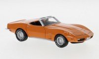 1/43 VOITURE MINIATURE DE COLLECTION Chevrolet Corvette cabriolet orange-1973-NEO46935