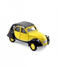 1/64 3INCHES CITROËN VOITURE MINIATURE CITROËN 2CV CHARLESTON 1982 - BLACK & YELLOW-NOREV310506