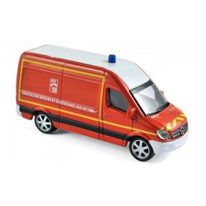 1/64 3-INCHES VEHICULE DE SECOURS Mercedes Sprinter Pompier-NOREVNOR310801