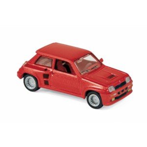 1/87 HO VOITURE MINIATURE DE COLLECTION Renault R5 Turbo rouge métallisé-1980-NOREVNOR510524 