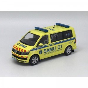 1/43 VOLKSWAGEN T6 SAMU "01 AIN - BOURG-EN-BRESSE"ODEON089