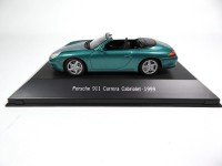 1/43 VOITURE MINIATURE DE COLLECTION Porsche 911 Carrera Cabriolet-1999-Editions Atlas
