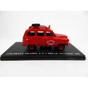 1/43 RENAULT COLORALE PRAIRIE POMPIERS 4X4 BREAK INCENDIE 1955-HACHETTE