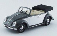 1/43 VW CABRIOLETS MINIATURE DE COLLECTION Volkswagen Coccinelle cabriolet gris-1949-RIO4435