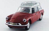 1/43 VOITURE MINIATURE DE COLLECTION Citroen ID 19 break bordeaux/gris-1962-RIO4493