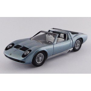 1/43 VOITURE MINIATURE DE COLLECTION Lamborghini Miura bertone cabriolet bleu - Motor show Bruxels-1968-RIO4579