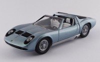 1/43 VOITURE MINIATURE DE COLLECTION Lamborghini Miura bertone cabriolet bleu - Motor show Bruxels-1968-RIO4579