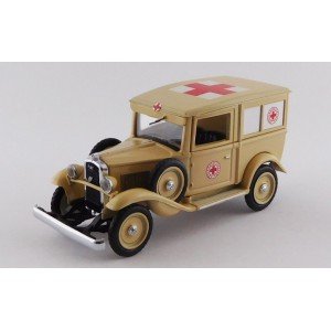 1/43 FIAT VÉHICULES DE SECOURS POMPIERS FIAT BALILLA AMBULANCE AFRIQUE-1935-RIO4594