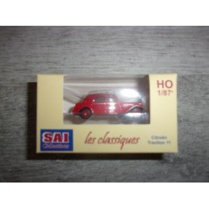 1/87 HO CITROEN TRACTION 11B 1952 POMPIERS DE MEURSAULT SAICOLLECTIONS LES CLASSIQUES 6127