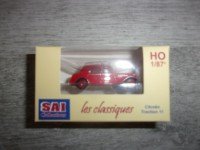 1/87 HO CITROEN TRACTION 11B 1952 POMPIERS DE MEURSAULT SAICOLLECTIONS LES CLASSIQUES 6127