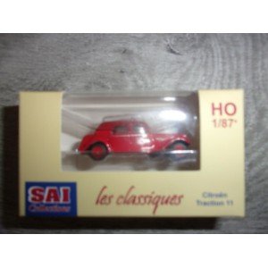 1/87 HO CITROEN TRACTION 11B 1952 POMPIERS D'ORLEANS SAICOLLECTIONS LES CLASSIQUES 6128