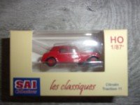 1/87 HO CITROEN TRACTION 11B 1952 POMPIERS D'ORLEANS SAICOLLECTIONS LES CLASSIQUES 6128