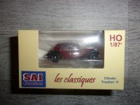 1/87 HO CITROËN TRACTION 11A 1935 ROUGE EXCELSIOR ET NOIRE SAICOLLECT5IONS LES CLASSIQUES 6164