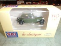 1/87 HO Citroën Traction 11A 1935, vert olive et noire-SAICOLLECTION-SAI6165