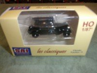 1/87 HO Citroën Traction 11A 1935, avec équipement gaz de ville, noire, maquis d’Auvergne corps franc les truand SAICOLLECTION-SAI6182